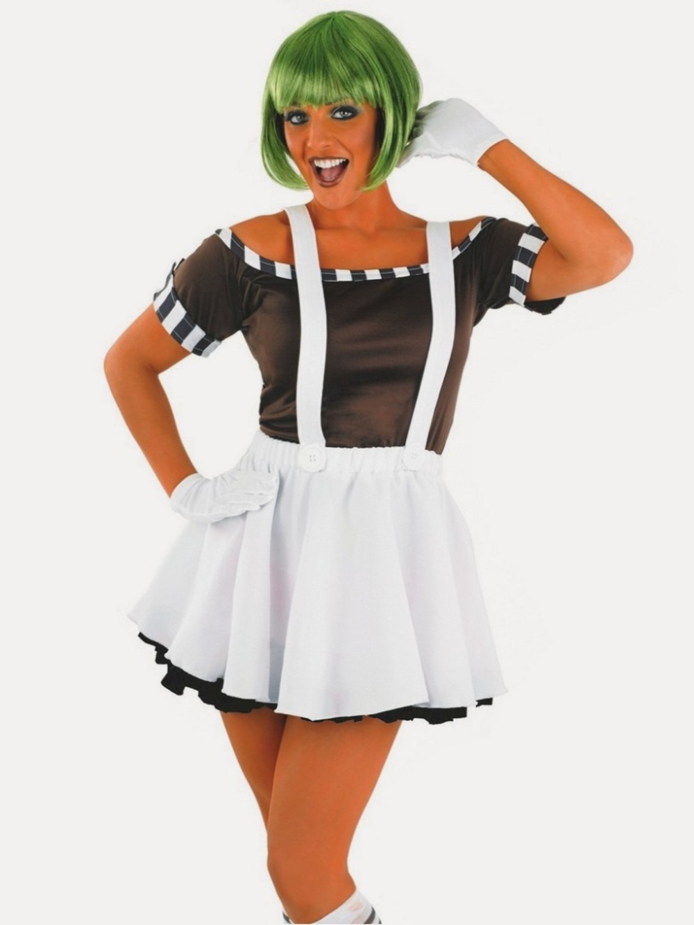 Willy Wonka sexy Oompa Loompa Halloween costume M NEW